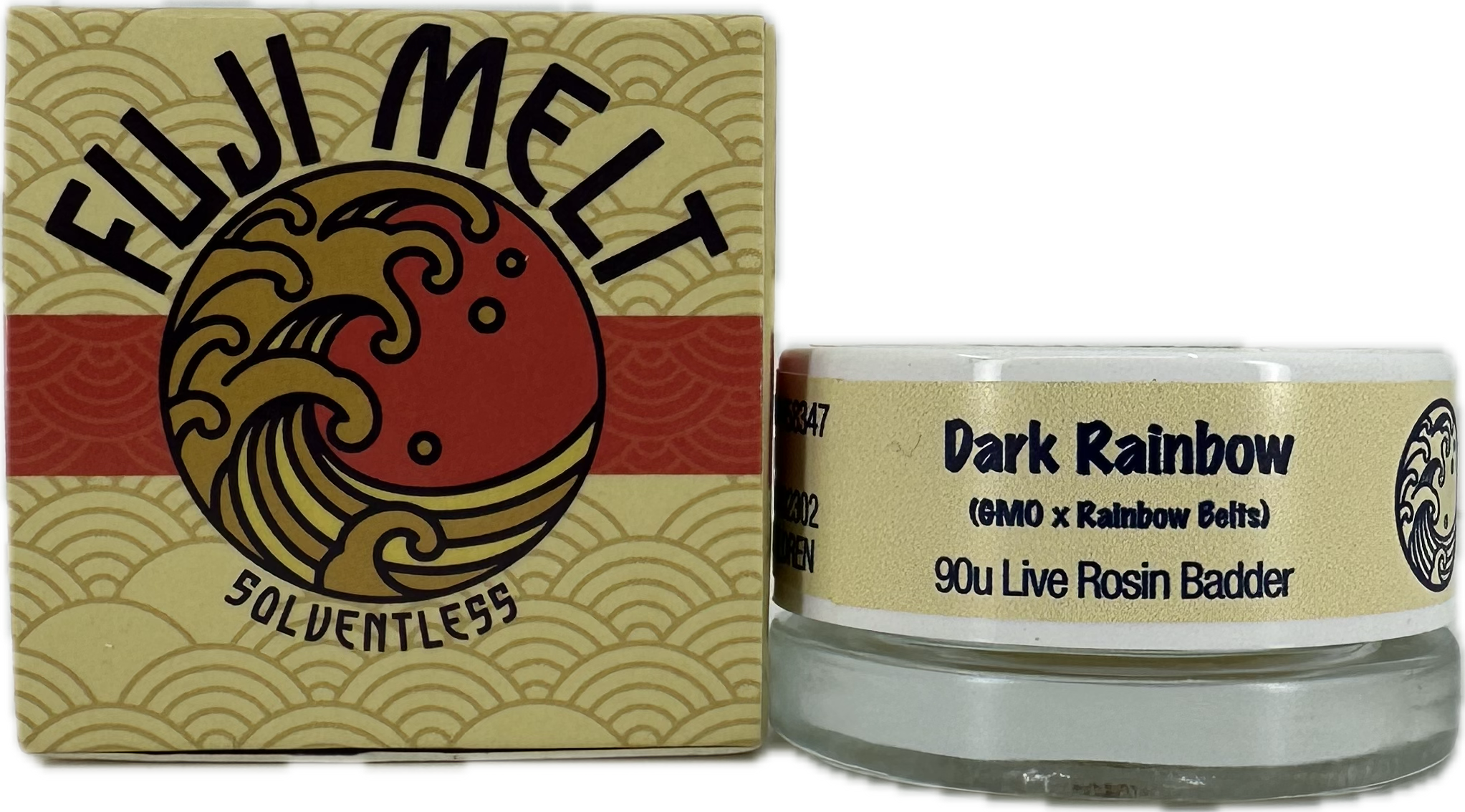 Photograph of product: Dark Rainbow Rosin Badder