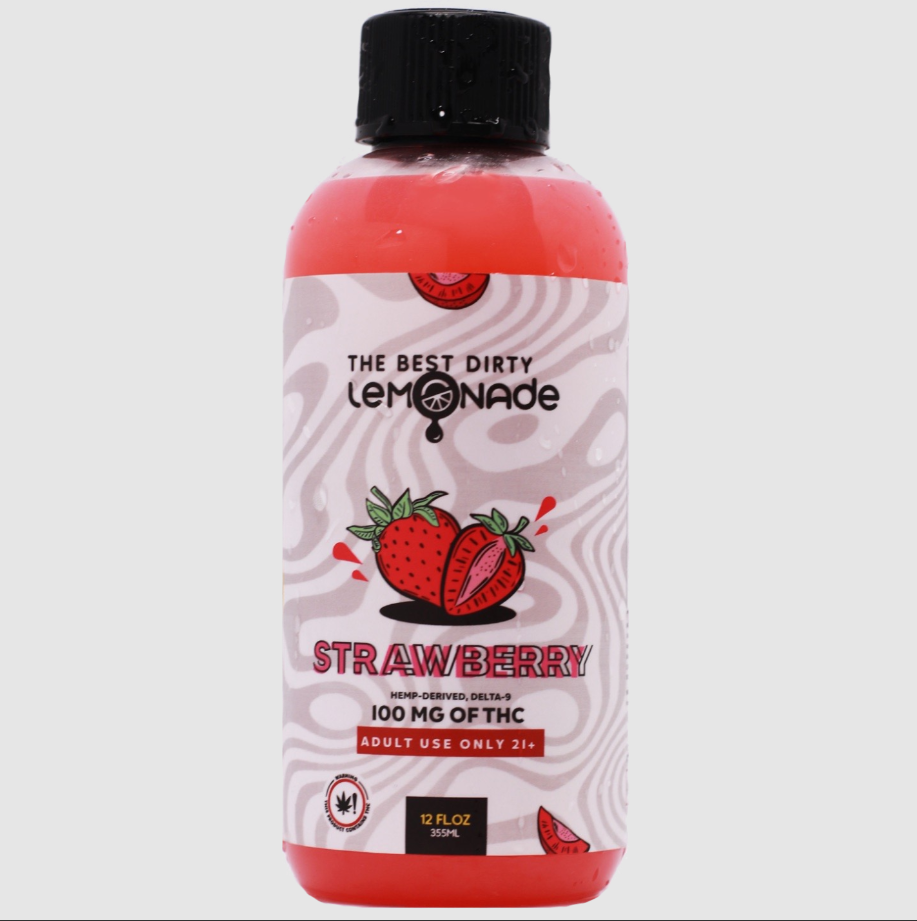 Photograph of product: Beverages - The Best Dirty Lemonade- Strawberry Lemonade 12oz - 50mg