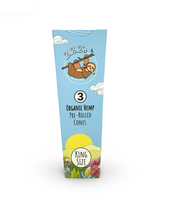 Photograph of product: ZZZ's Cones King Size 3pk- Stoner Sloth