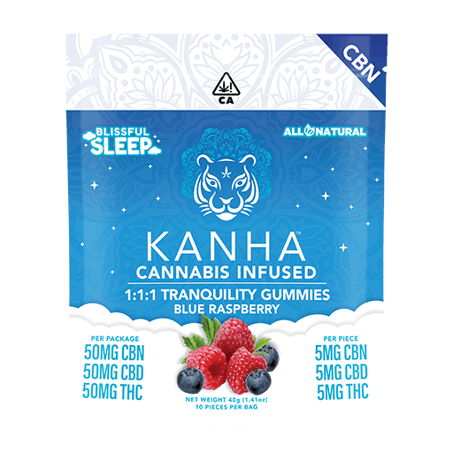 Photograph of product: 1:1:1 Tranquility Sleep | CBN/THC/CBD Gummies
