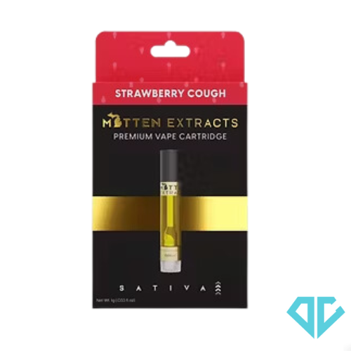 Photograph of product: Mitten Extracts Strawberry Cough Cart 1g