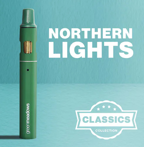 Photograph of product: 1g Northern Lights TANK Disposable - Green Meadows