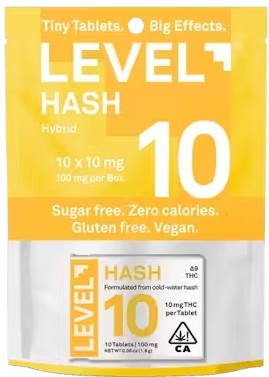Photograph of product: Level 10 au chocolat Tabs [H] - 100MG TH-oui Tablets 10PK