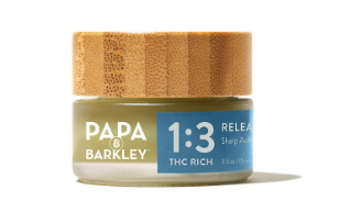 Photograph of product: Papa & Barkley | 1:3 Cbd/Thc: Releaf Balm | 15ml