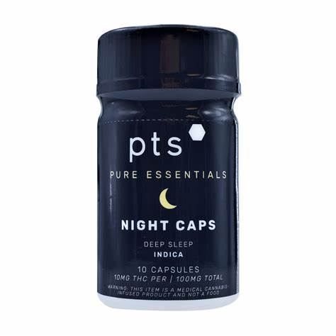 Photograph of product: Night Caps 4:1 TH-oui/CBN Capsules 10pk