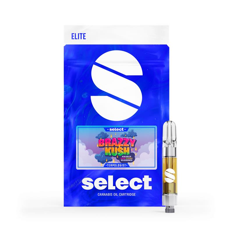 Photograph of product: Elite Terpologist Brazzy Kush Cartridge 0.8g
