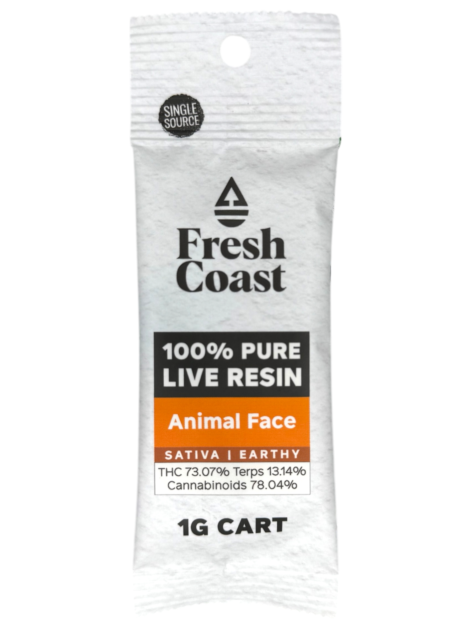 Photograph of product: Animal Face Pure Live Resin Cartridge