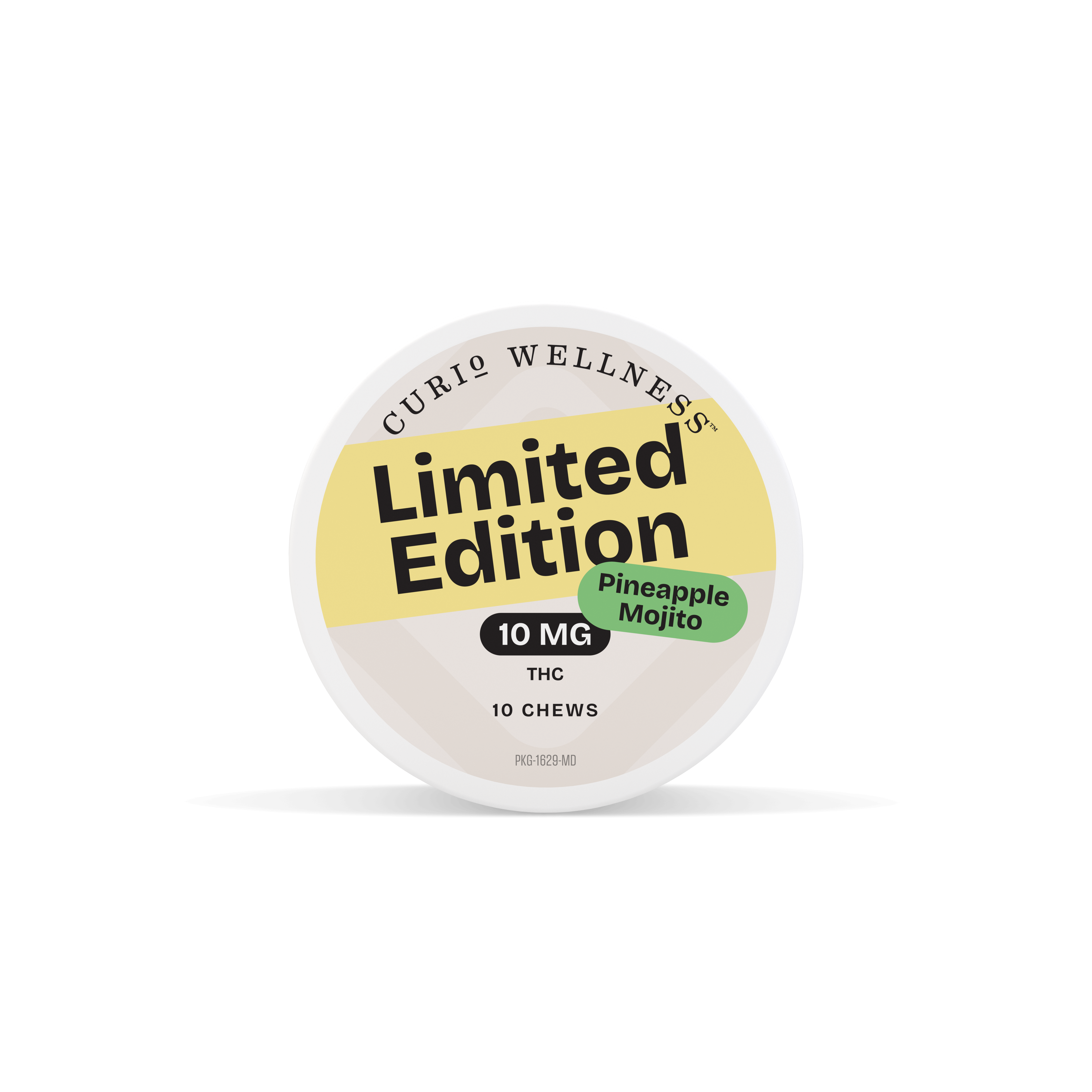 Photograph of product: Curio 10mg Pineapple Mojito Chews - 100mg