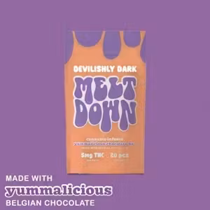 Photograph of product: Devilishly Dark Chocolate Bar | 100mg | 20ct (H)