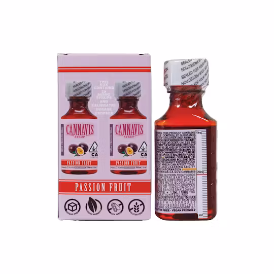 Photograph of product: Cannavis - x 2pk Extra Strength Syrup - Passion Fruit
