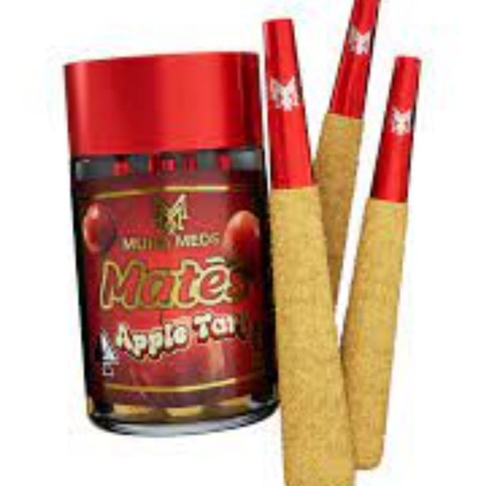 Photograph of product: MUHA MEDS | APPLE TART | INFUSED PREROLLS | 5 PACK