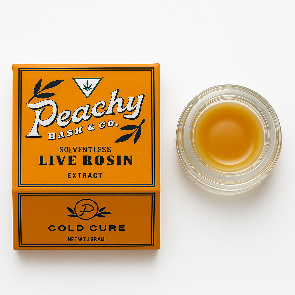 Photograph of product: Peachy au chocolat & Co. - Sherbtang Live Rosin - 1g