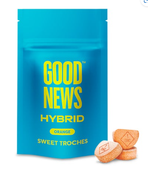 Photograph of product: Orange Troches 100mg (10-Pack | 10mg Each)