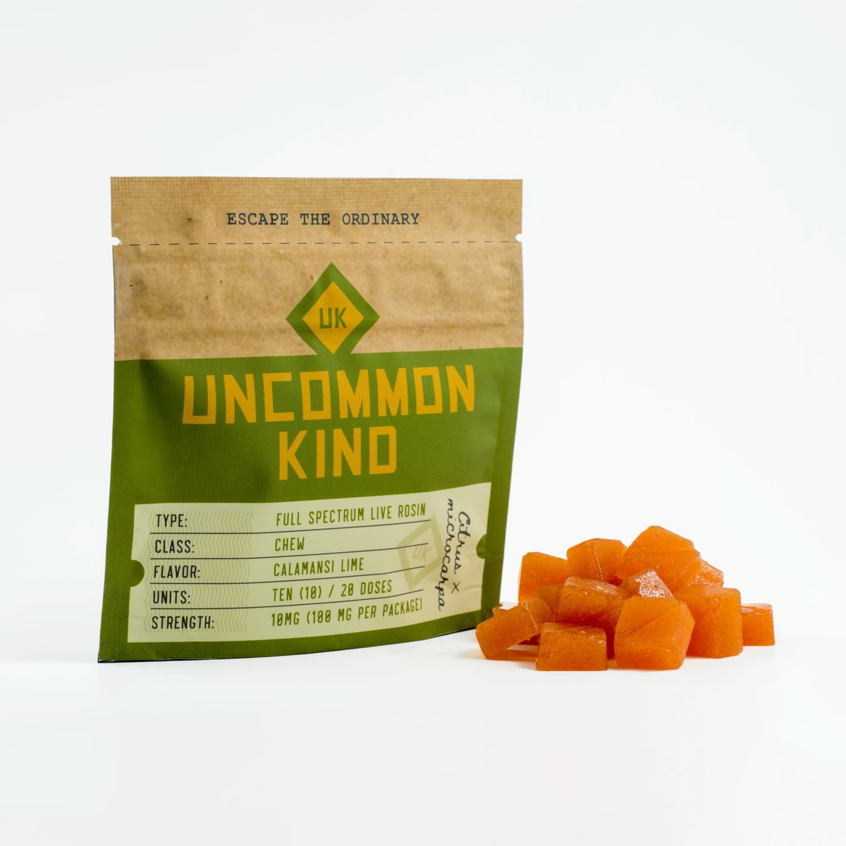Photograph of product: Calamansi Lime: Live Rosin Infused Chews