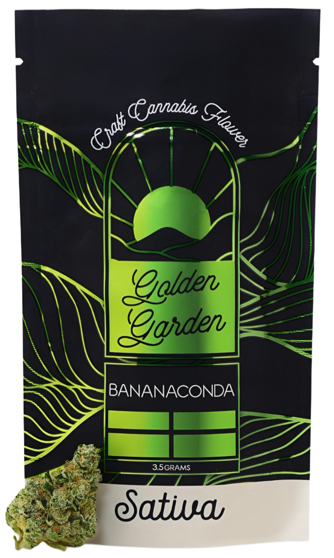 Photograph of product: Golden Garden - Bananaconda Flower - 3.5g