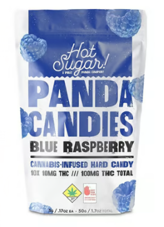 Photograph of product: Blue Raspberry Panda Candies l 100mg