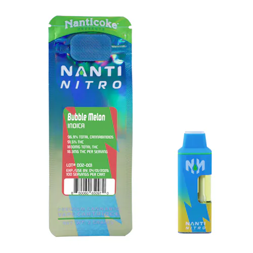 Photograph of product: NANTICOKE | AIO VAPE | NANTI NITRO: BUBBLE MELON