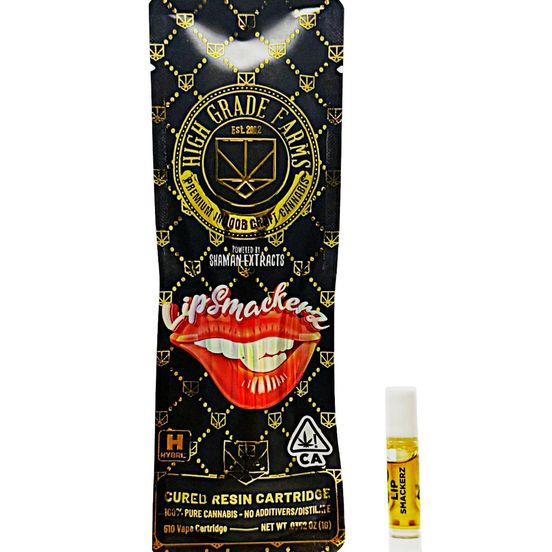 Photograph of product: High Grade - 1g Cured Resin Cartridge (Lipsmackerz) - 