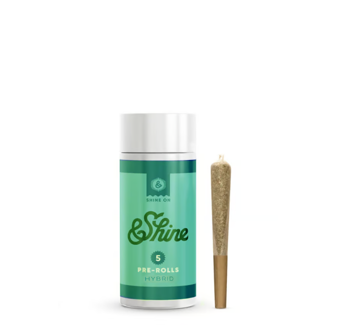 Photograph of product: &Shine Gelato AK 0.5g 5pk Preroll
