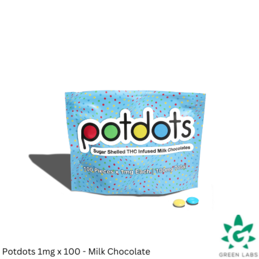 Photograph of product: (REC) PotDots - TH-oui Infused Milk Chocolates (1mg x 100 pieces)