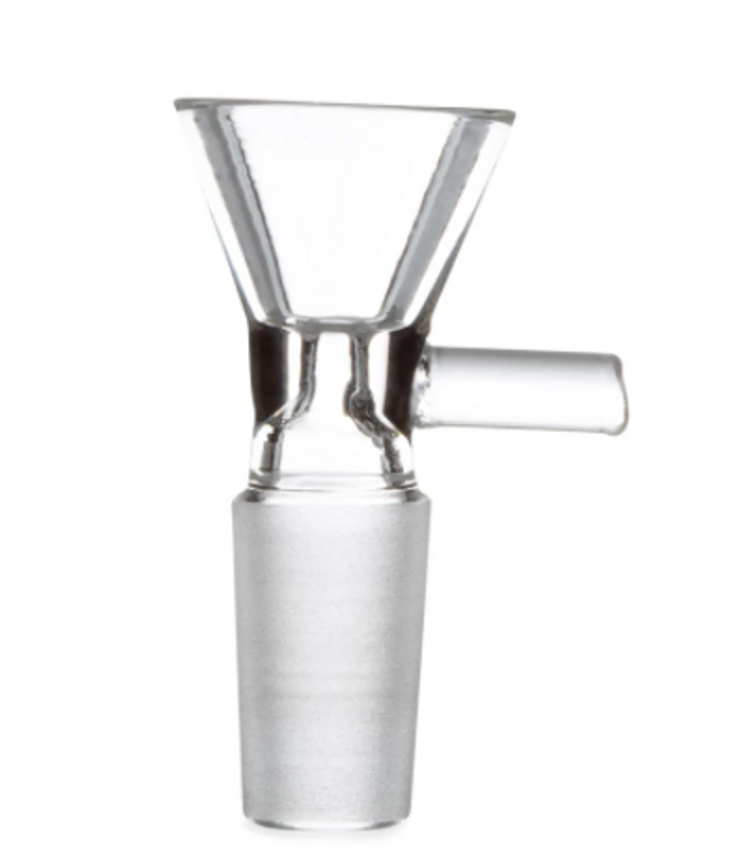 Photograph of product: $5 14mm Male Clear Glass Bowl With Handle