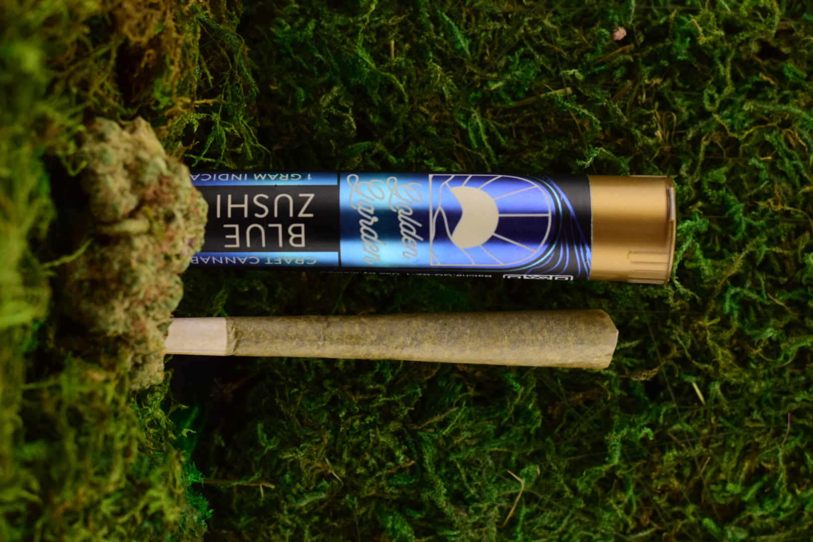 Photograph of product: Golden Garden | Blue Zushi | Pre-Roll | 1g