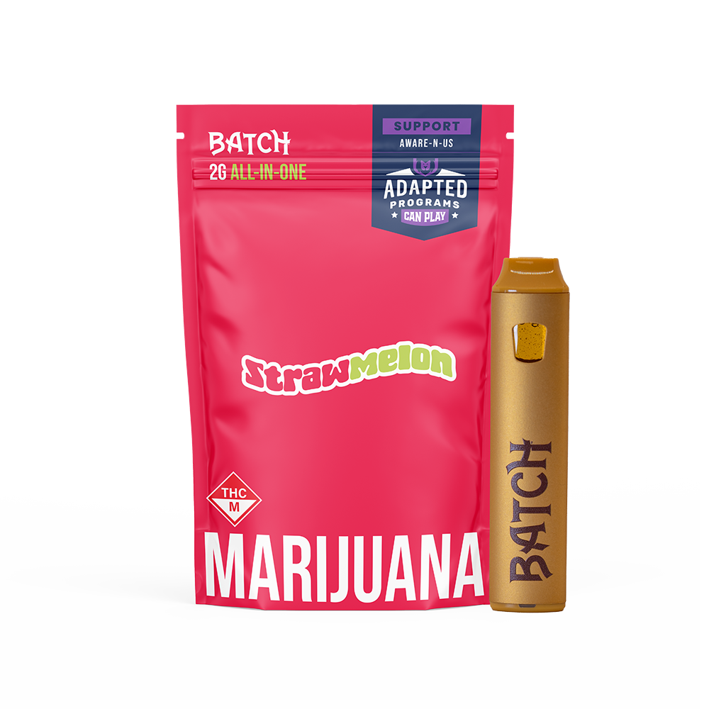 Photograph of product: Batch Aware-N-Us Strawmelon Disposable Vape | 1g