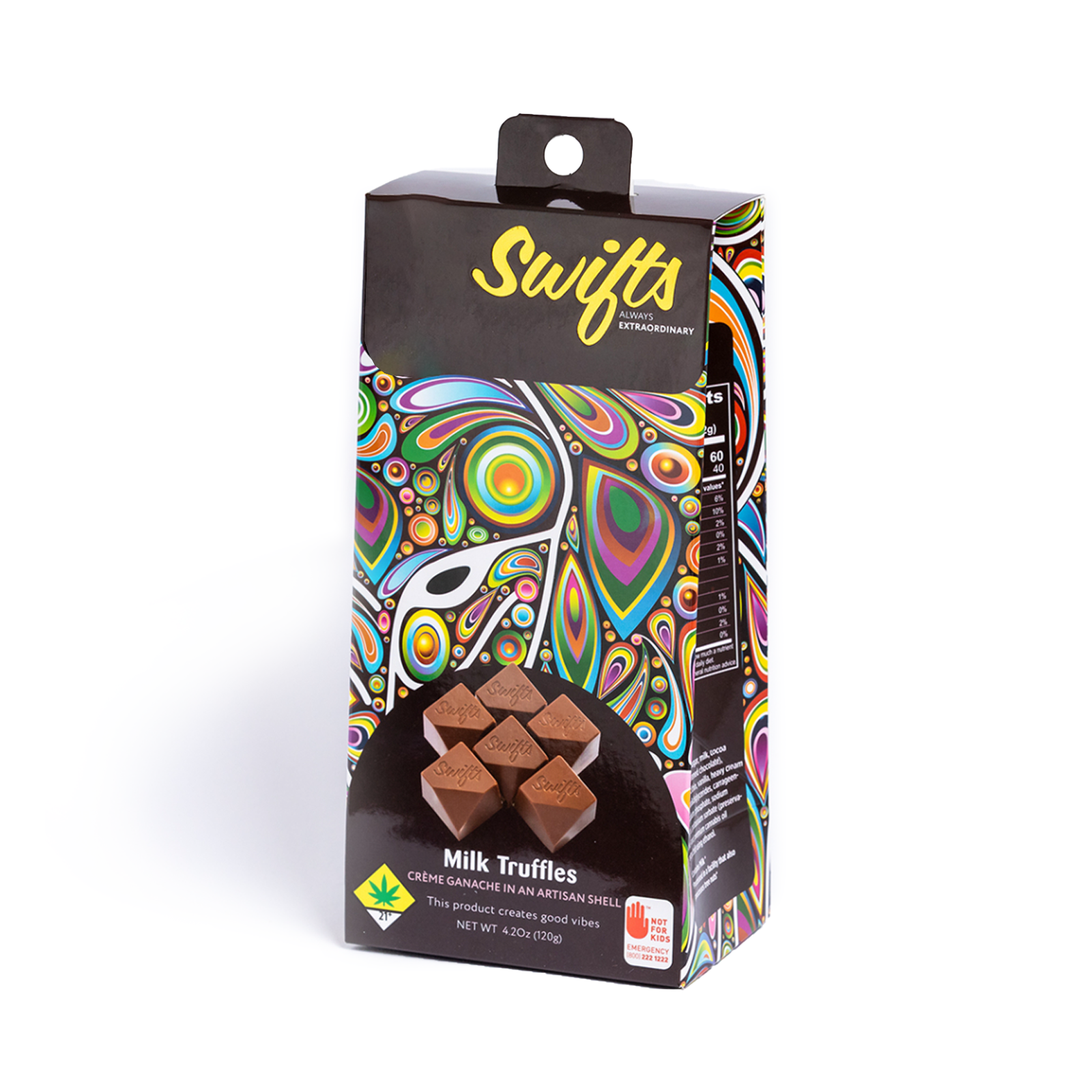 Photograph of product: Milk Chocolate Oui'd Truffles 10pk | 100mg