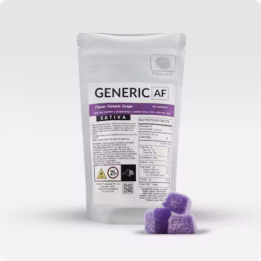 Photograph of product: Generic AF - Generic Grape 20pk