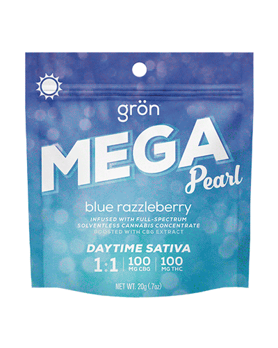 Photograph of product: GRON | Cherry Limeade Mega Pearl 100mg TH-oui Gummy