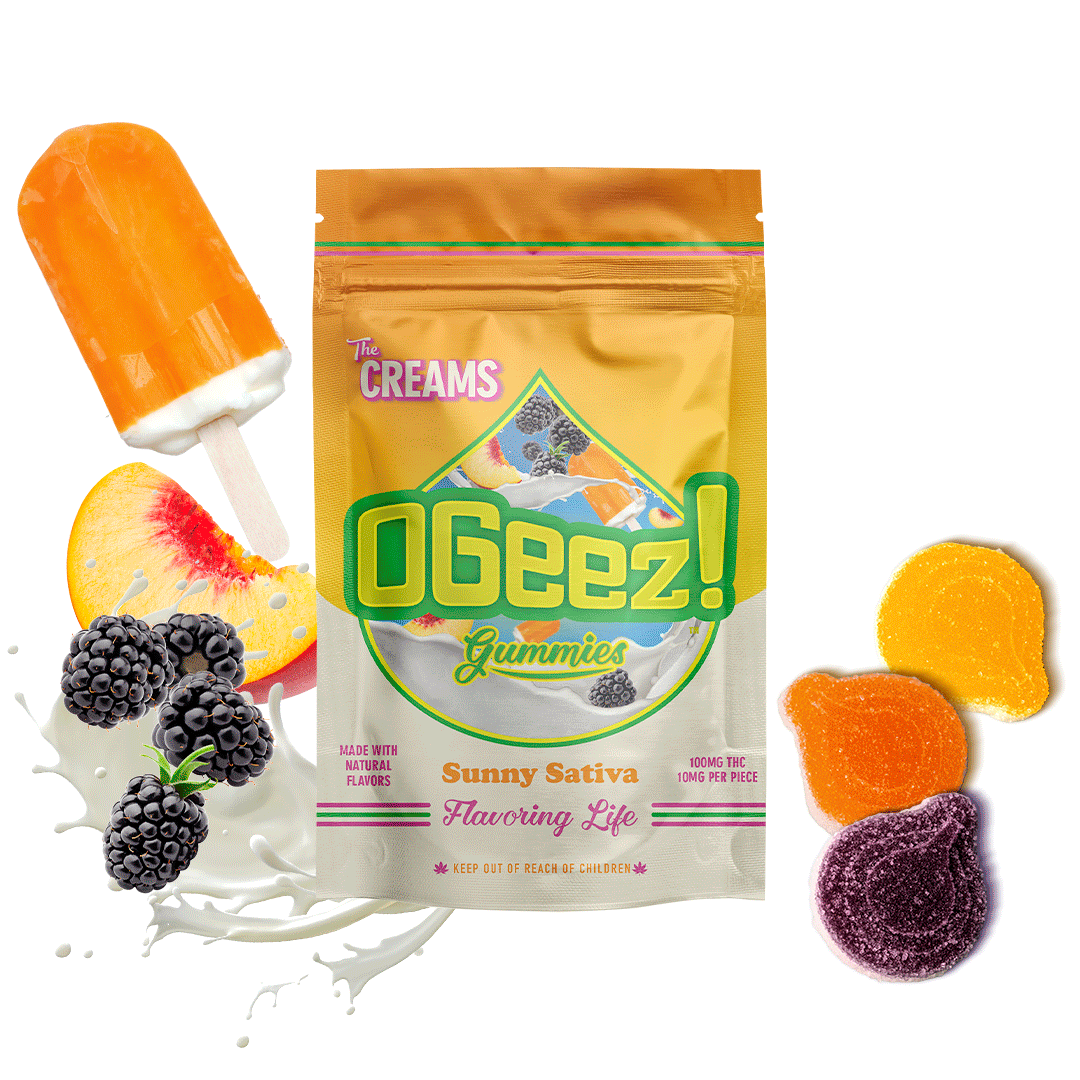 Photograph of product: OGEEZ! 100mg Gummies The Creams Oui'd