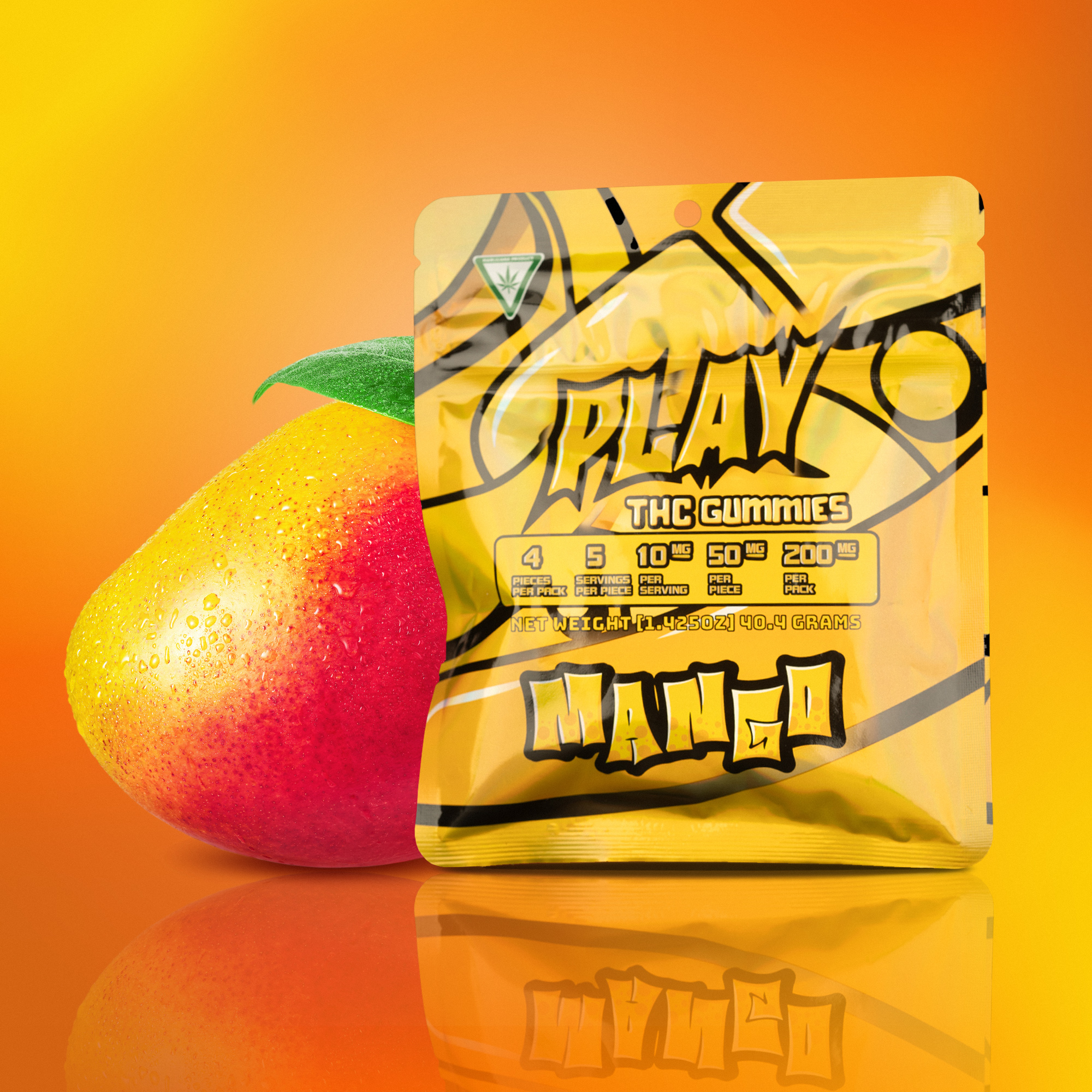 Photograph of product: Mango High Dose Gummies