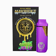 Photograph of product: Muha Meds Mavricks .5g au chocolat Rosin Disposable | Garlic Jelly - Oui'd Dom