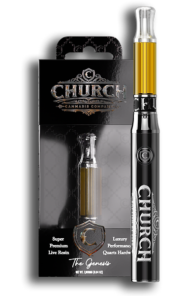 Photograph of product: CHURCH | Vape Cartridge | Live Resin | Strawberry Cough