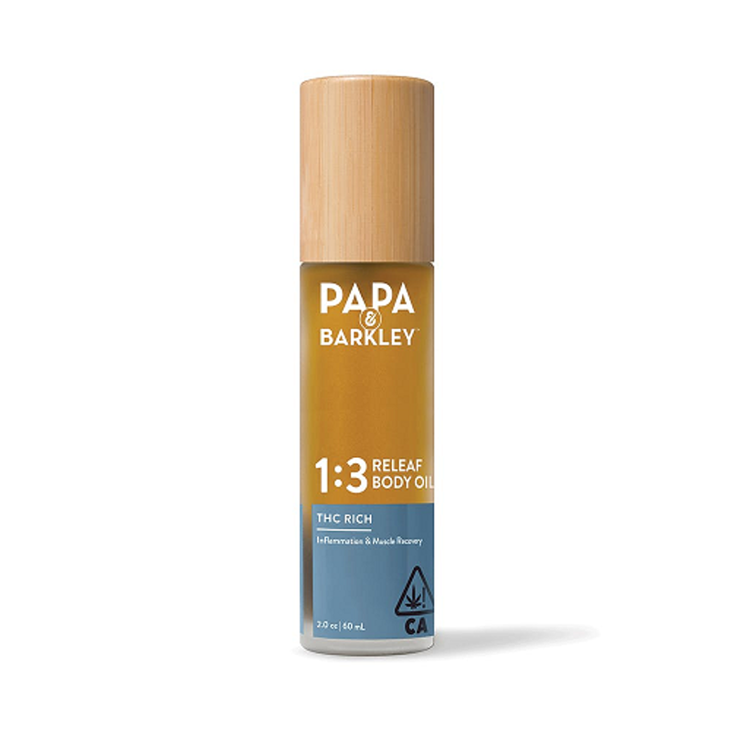 Photograph of product: Papa & Barkley Releaf Body Oil 300mg 1:3 CBD:TH-oui