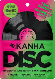 Photograph of product: Kanha - Disc - NANO Watermelon Strawberry (H) 50mg