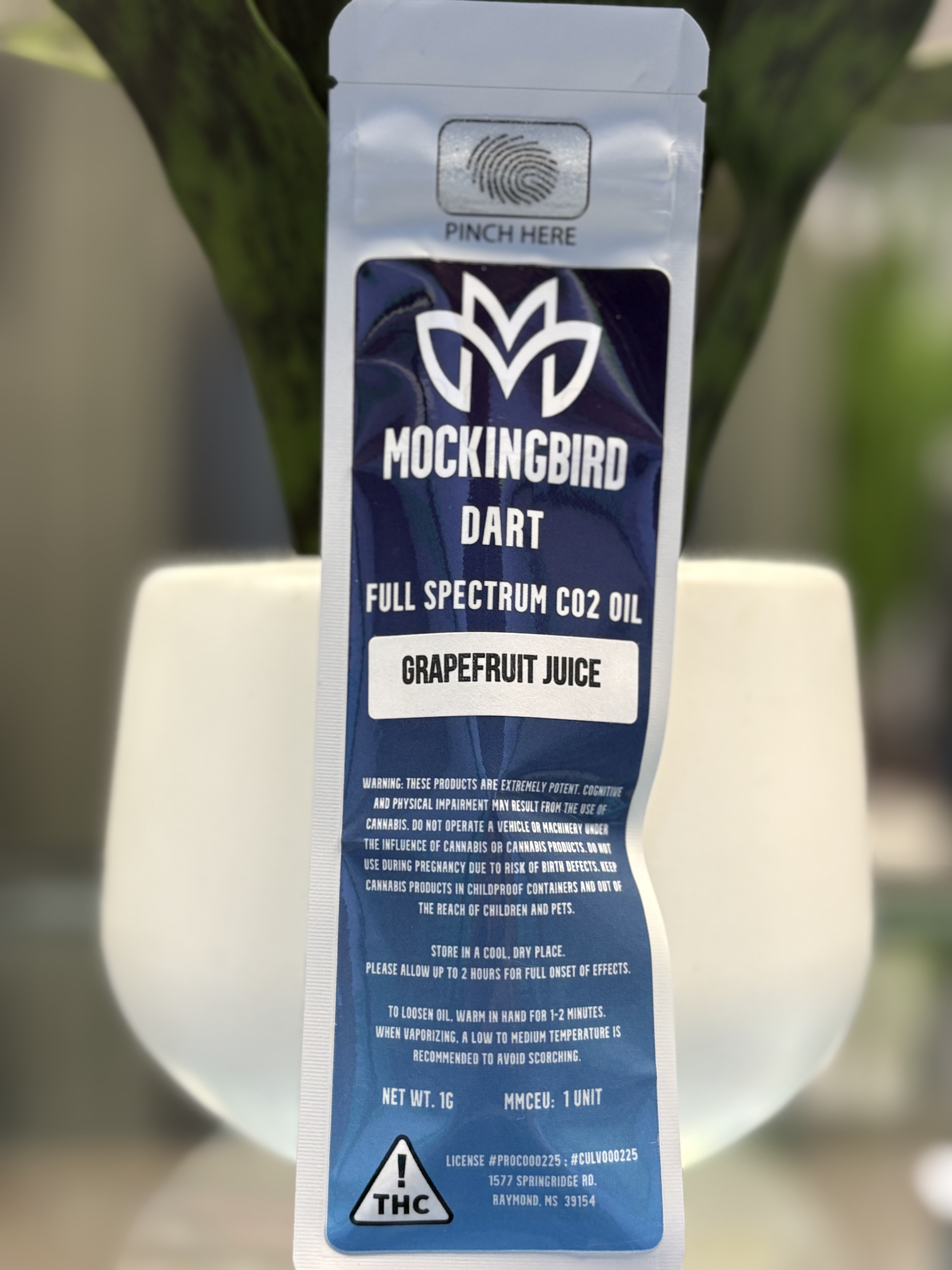 Photograph of product: Mockingbird | 1g | Grapefruit Juice Dart