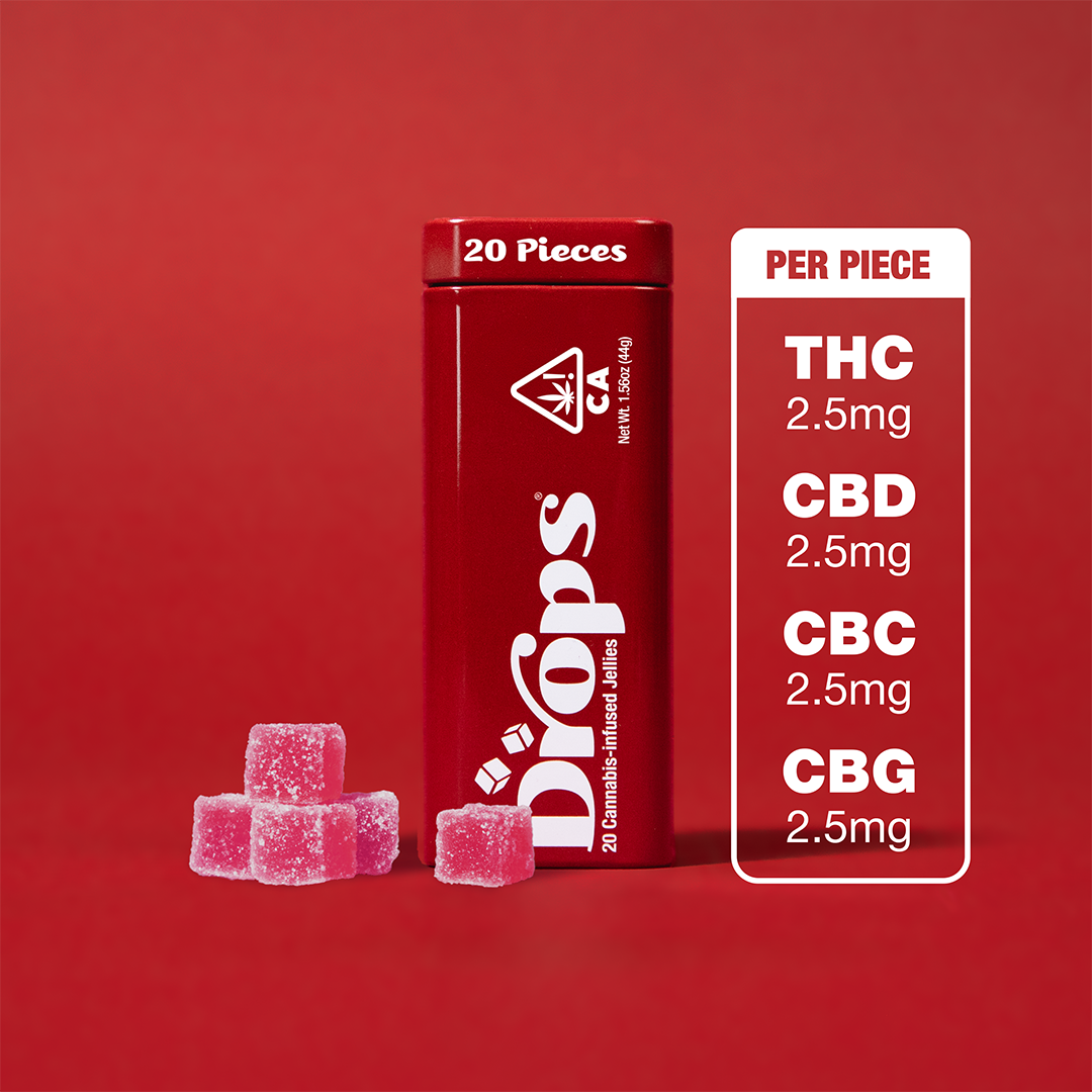 Photograph of product: Drops Enhanced Cranberry, 20 piece