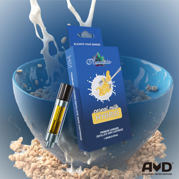 Photograph of product: Amnesia 1g Cart Cereal Milk
