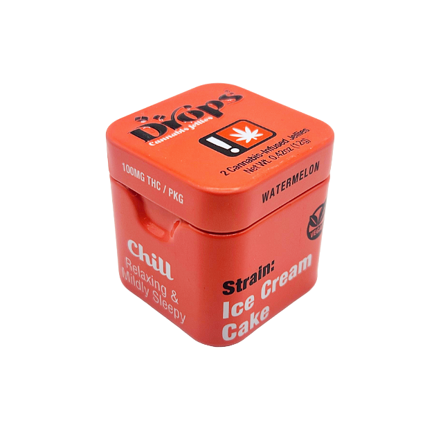 Photograph of product: Drops- 100mg Watermelon Single