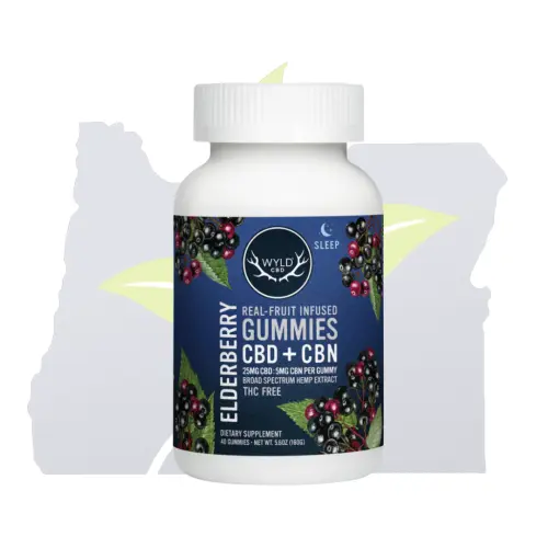 Photograph of product: Wyld-Hemp 40Pk-Elderberry