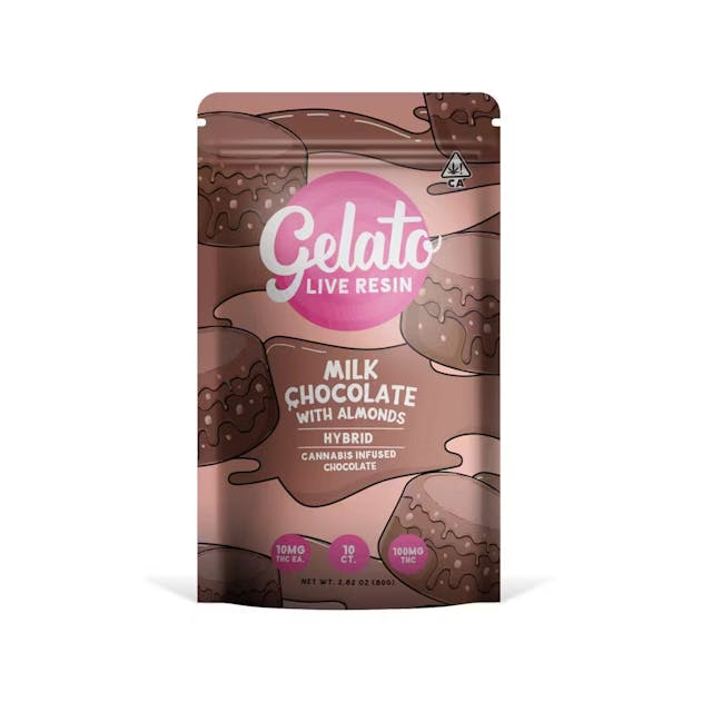 Photograph of product: Milk Chocolate w/ Almonds | 100mg