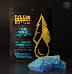 Photograph of product: Blueberry Lemon Haze (4x50mg) Full Spectrum Gummies 200mg
