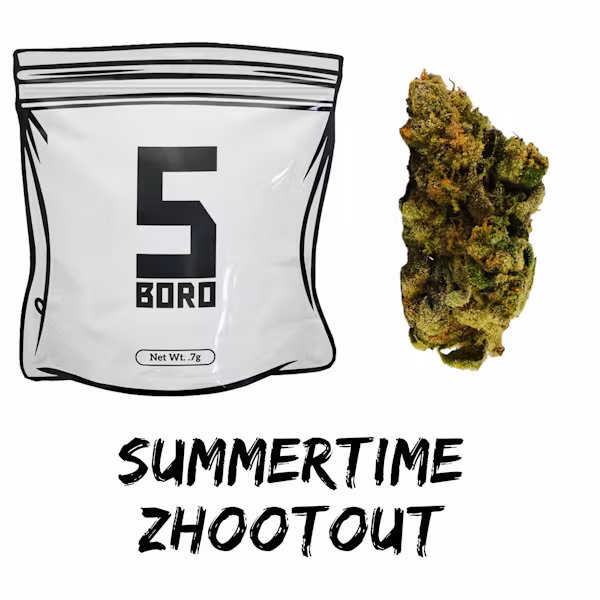 Photograph of product: 5 Boro - Summertime Zhootout Dime Bag - .7g