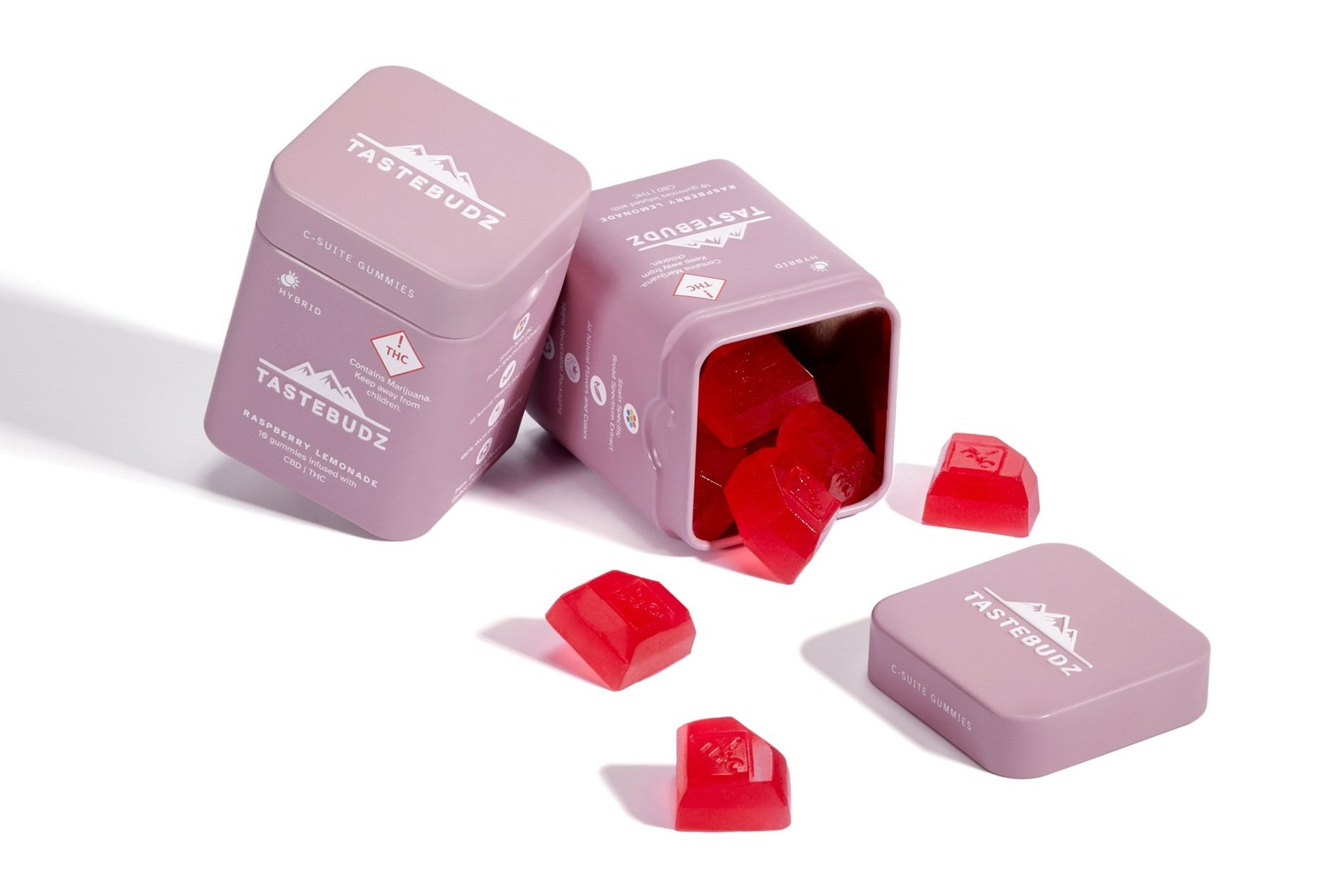 Photograph of product: Tastebudz - Gummies - Raspberry Lemonade 50:1 - 10mg