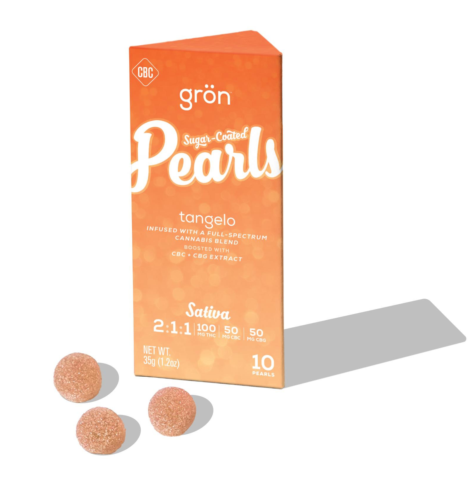 Photograph of product: Gron Pearls | 2:1:1 Tangelo Pearls