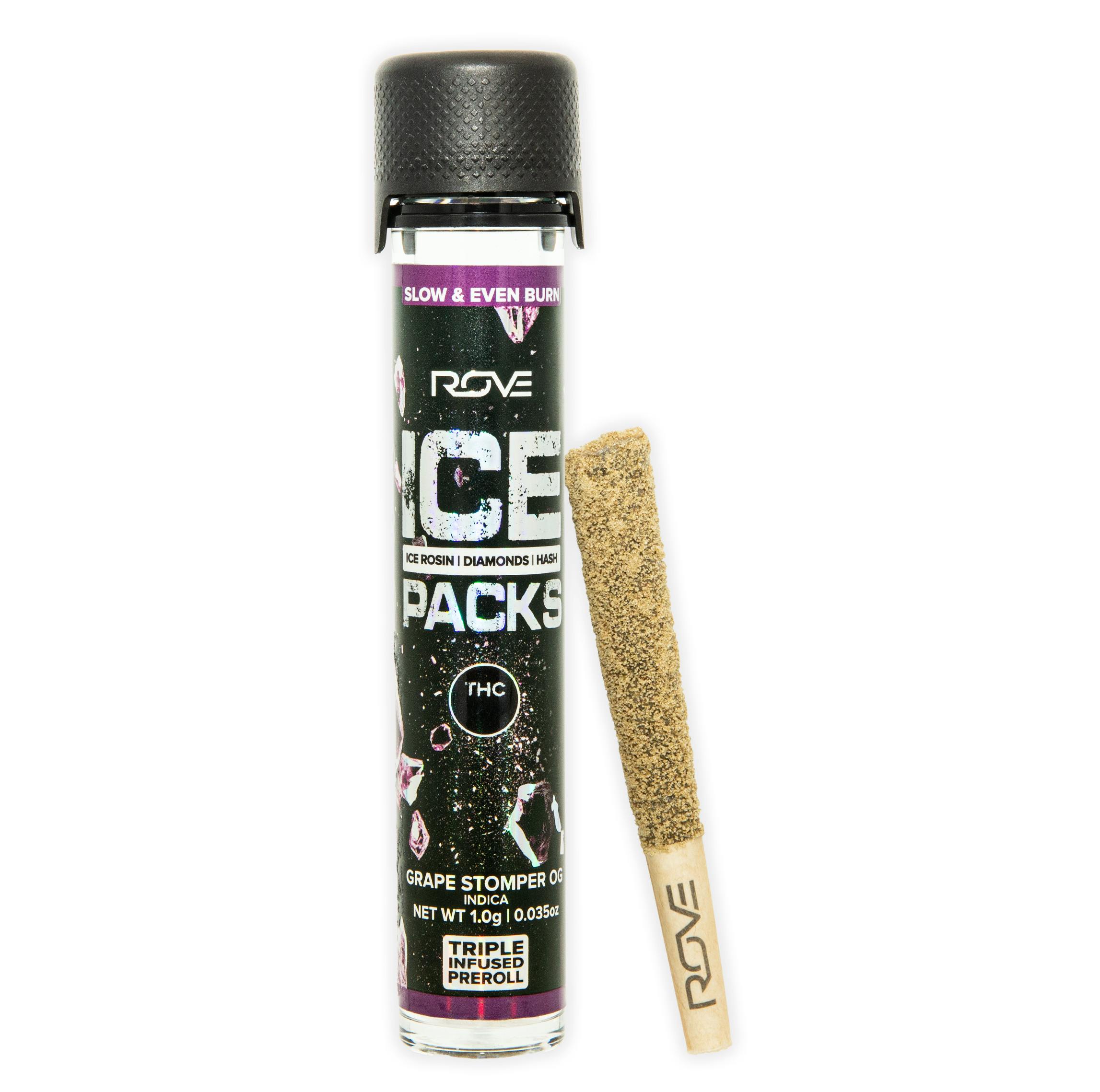 Photograph of product: GRAPE STOMPER OG INFUSED PRE-ROLL [1G]