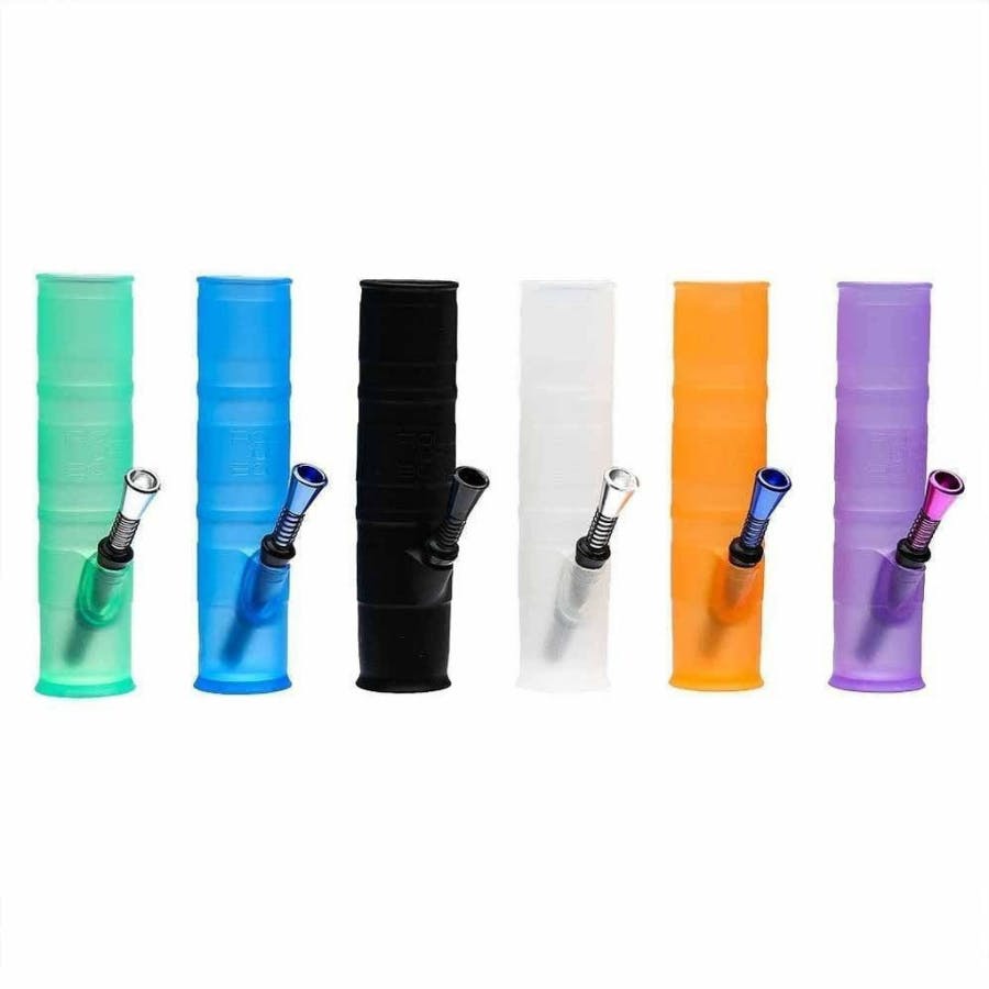 Photograph of product: 8'' Foldable Silicone Water pipes