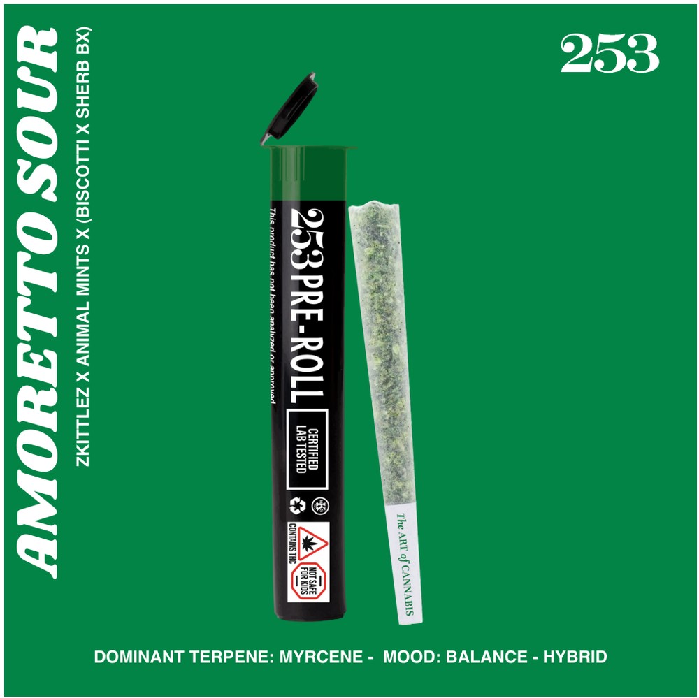 Photograph of product: 253 | Amoretto Sour | Pre Roll (H)