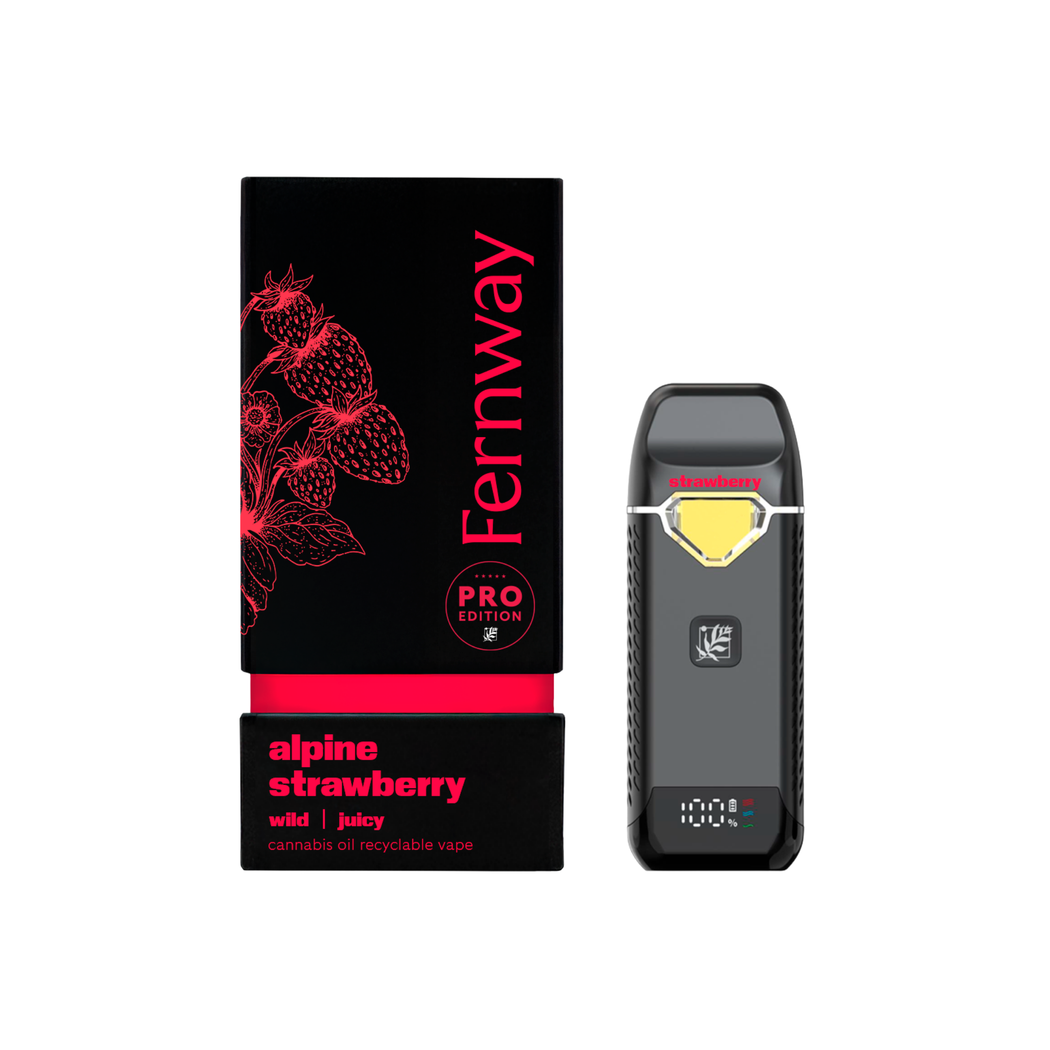 Photograph of product: Alpine Strawberry | Traveler Pro | Disposable Vape | 2g